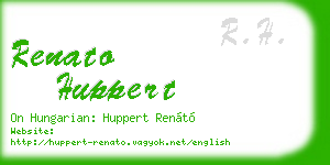 renato huppert business card